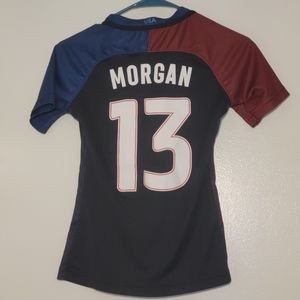 Soccer fan YM #13 Morgan jersey